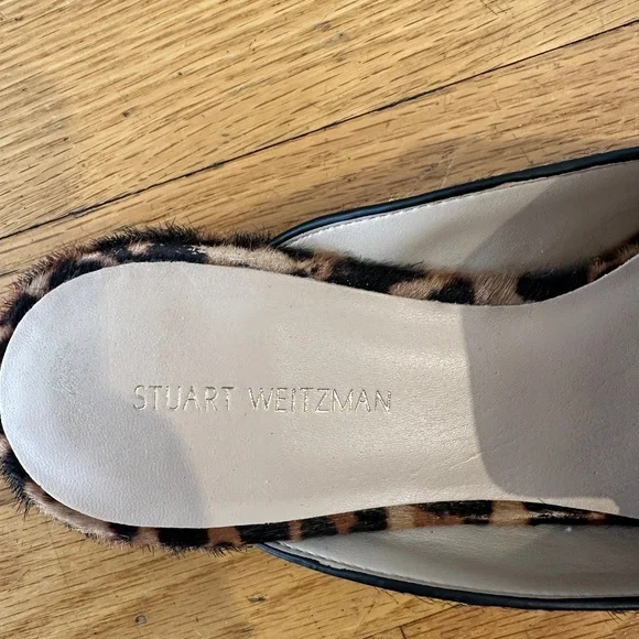 Stuart Weitzman Leopard Print Mules - Size 6.5 - Picture 4 of 4